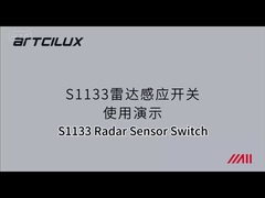 Радарный датчик Клапанная перегородка Индукционный светодиодный переключатель сенсорная ручная волна PIR Мебельный шкаф