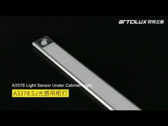 A3378 Перезаряжаемый датчик тела подвесный свет, 200/400/520*40*12 мм, DC12V, 4014-33LED, 1,25W, Ra>90