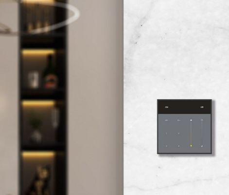 Современный стеклянный ПК беспроводной датчик переключатель 4 Ганг Dimmer переключатель 2.4 ГГц радиочастота